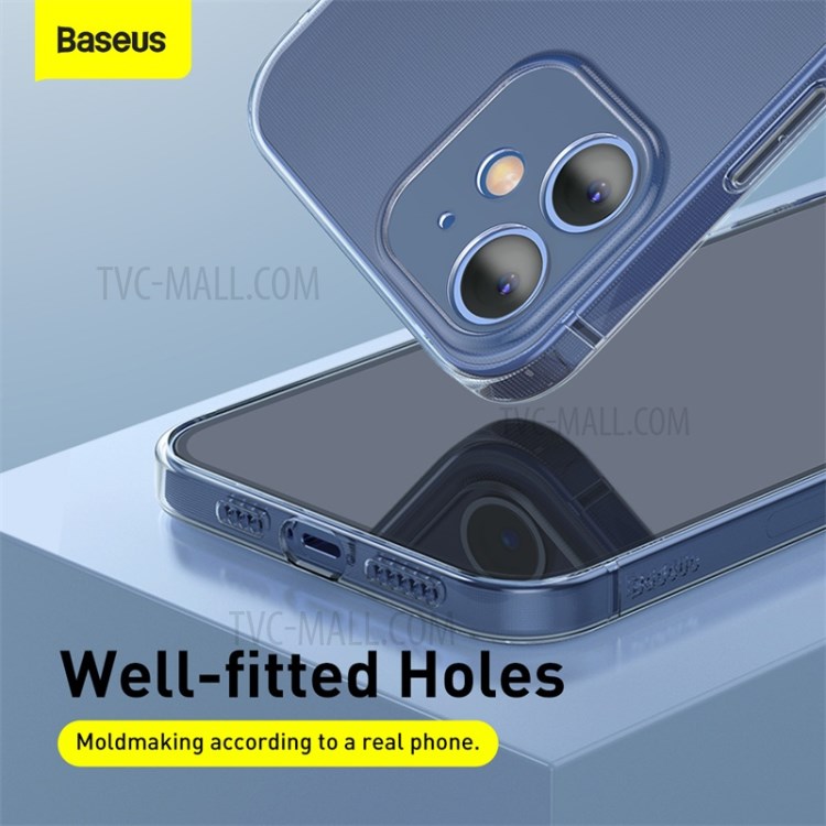 BASEUS Simple Case Clear TPU Phone Cover for iPhone 12 Max 6.1 inch - Transparent-7