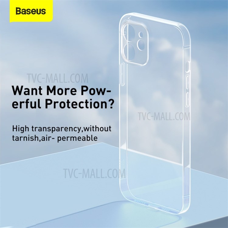 BASEUS Simple Case Clear TPU Cell Phone Cover for iPhone 12 5.4 inch - Transparent-6