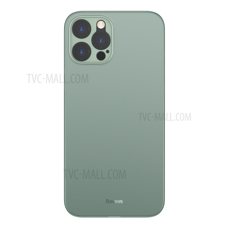 BASEUS Wing Series Ultra-thin Matte PP Shell Case for iPhone 12 - Green-1