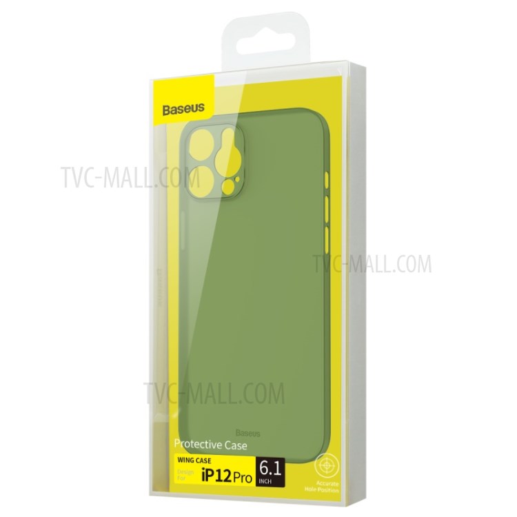BASEUS Wing Series Ultra-thin Matte PP Shell Case for iPhone 12 - Green-13