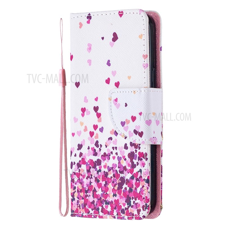 Pattern Printing Leather Wallet Case for iPhone 12 Pro Max 6.7 inch - Hearts-2