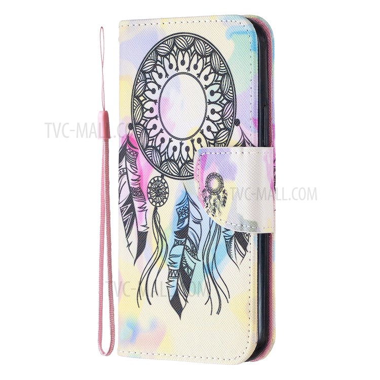Pattern Printing Leather Wallet Shell for iPhone 12 Pro/12 - Dream Catcher-2