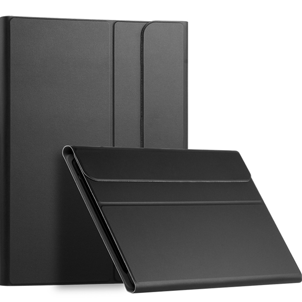 Bluetooth Keyboard Leather Stand Cover for iPad Pro 12.9-inch (2020) - Black