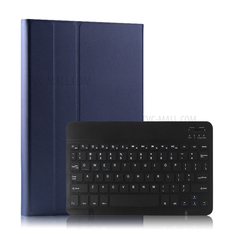 Bluetooth Keyboard Leather Stand Case for iPad mini (2019) 7.9 inch/4 - Blue-1