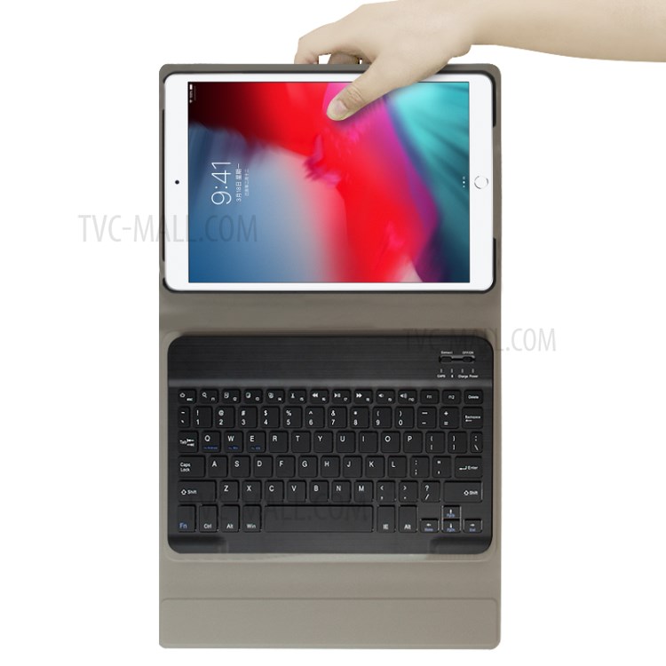 Bluetooth Keyboard Leather Stand Case for iPad mini (2019) 7.9 inch/4 - Blue-4