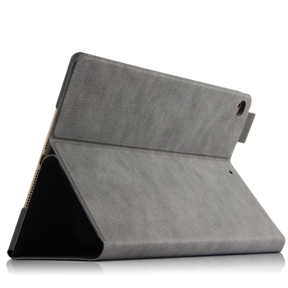 Bluetooth Keyboard Leather Stand Case Cover for iPad 10.2 (2019) - Grey / Black-20