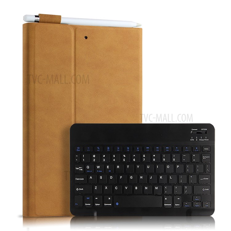 Detachable 2 in 1 Bluetooth Keyboard Tablet Cover for iPad mini (2019) 7.9 inch/iPad mini 4 - Brown/Black Keyboard-1