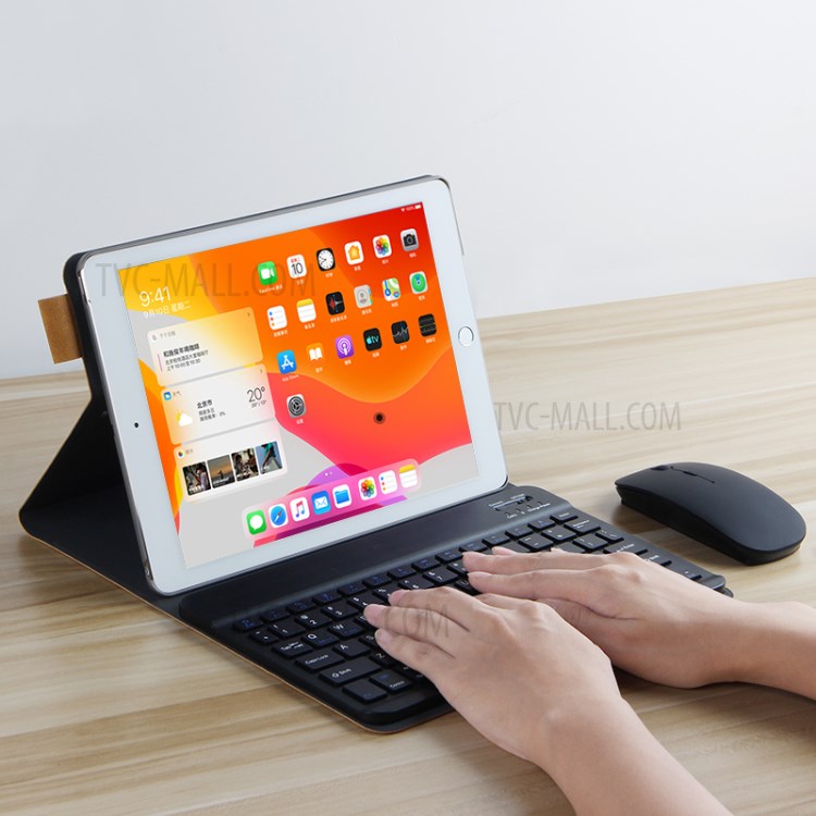 Detachable 2 in 1 Bluetooth Keyboard Tablet Cover for iPad mini (2019) 7.9 inch/iPad mini 4 - Brown/Black Keyboard-13