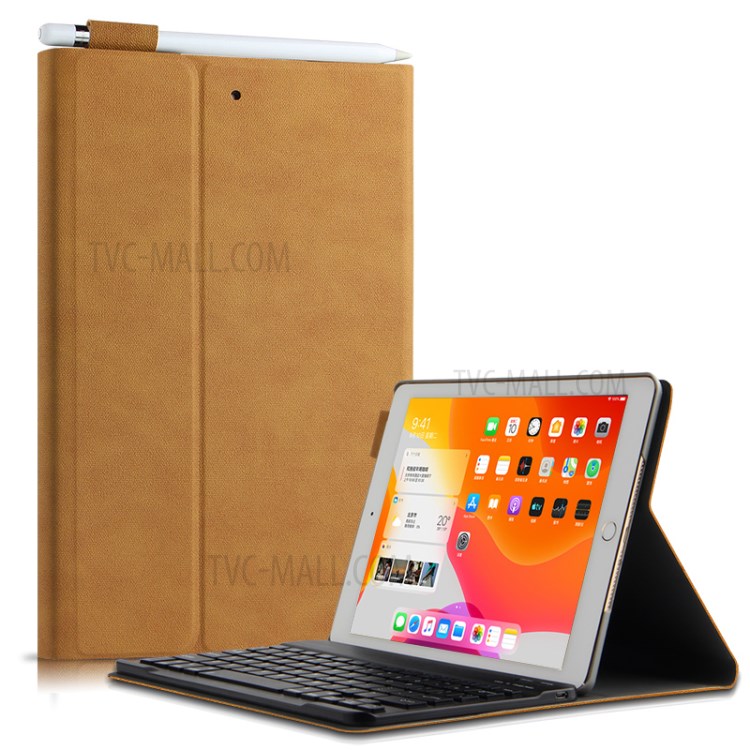 Detachable 2 in 1 Bluetooth Keyboard Tablet Cover for iPad mini (2019) 7.9 inch/iPad mini 4 - Brown/Black Keyboard-14
