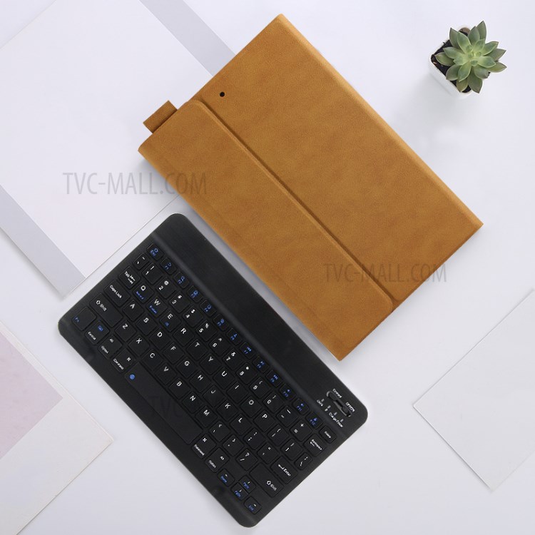 Detachable 2 in 1 Bluetooth Keyboard Tablet Cover for iPad mini (2019) 7.9 inch/iPad mini 4 - Brown/Black Keyboard-15