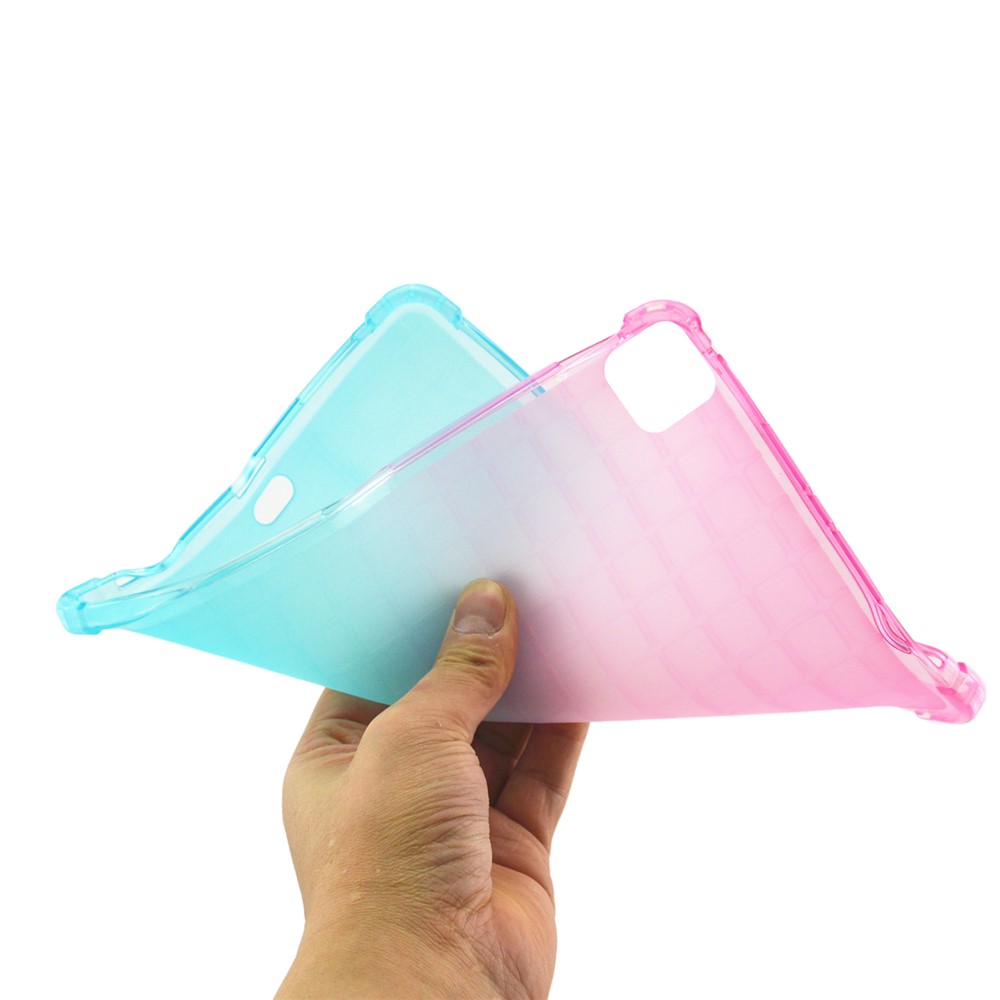 Cover Tablet TPU a Colori Gradiente Per Ipad Air (2020)/Air (2022)/Pro 11 Pollici (2021) (2020) (2018) - Rosa/ciano