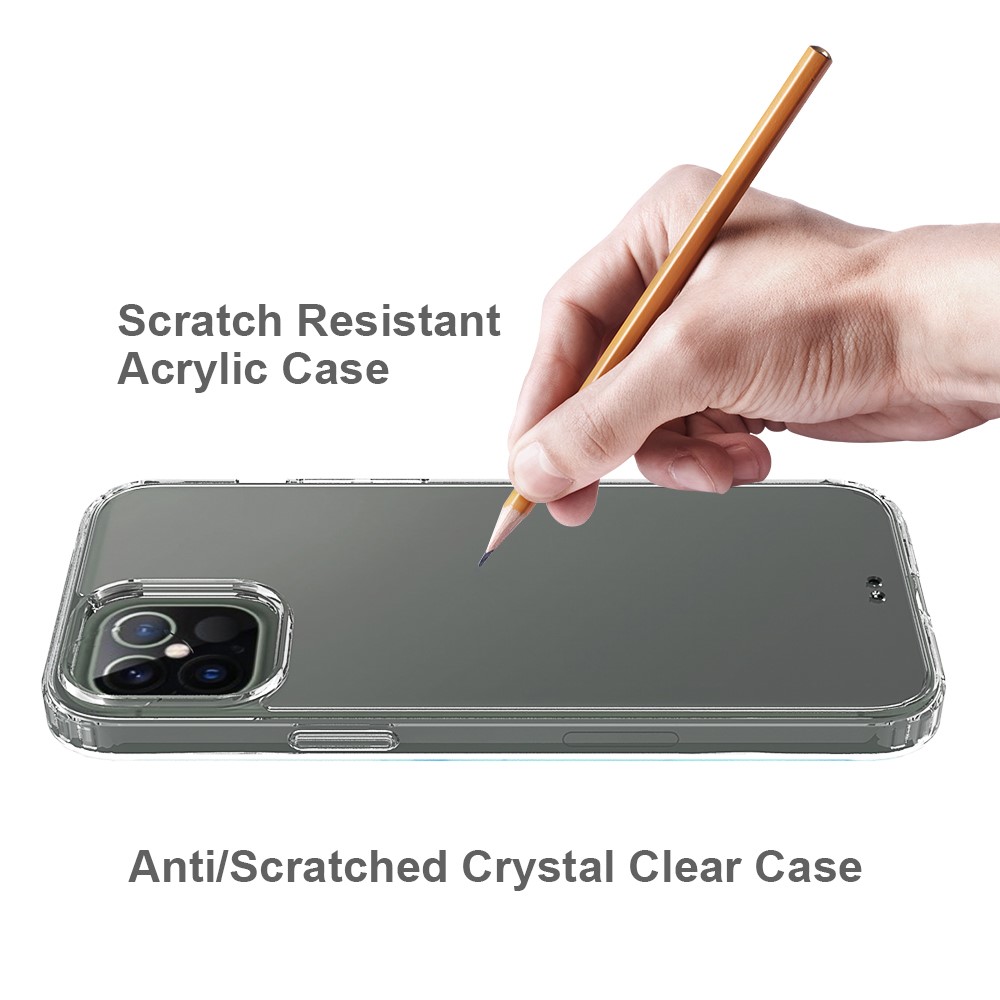 Anti-Scratch-Acryl + TPU-Hybrid-klare Schutzkoffer Für IPhone 12 Pro Max. 6.7 Zoll-5