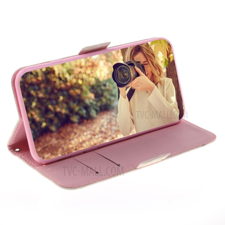 Light Spot Decor Pattern Printing Leather Shell for iPhone 12 Pro Max 6.7 inch - Lovely Panda-6
