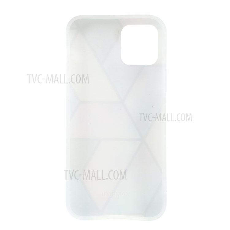 Marble Surface Electroplating Skin IMD TPU Stylish Case for iPhone 12 mini - Blue/White/Silver-3