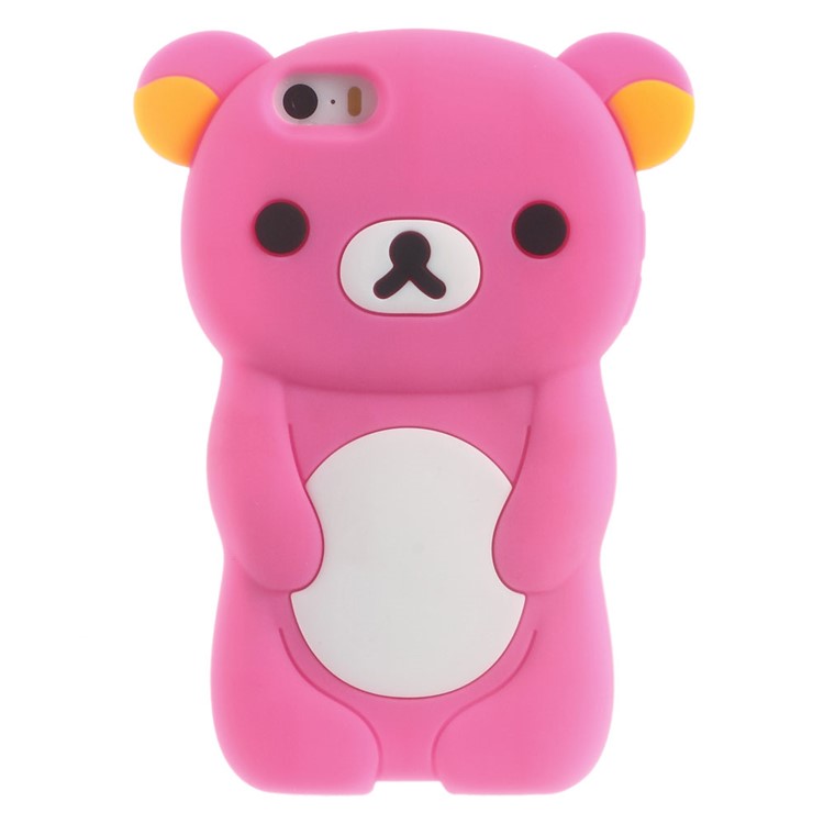 

Cute 3D Rilakkuma Silicone Phone Case for iPhone SE 5s 5 - Rose