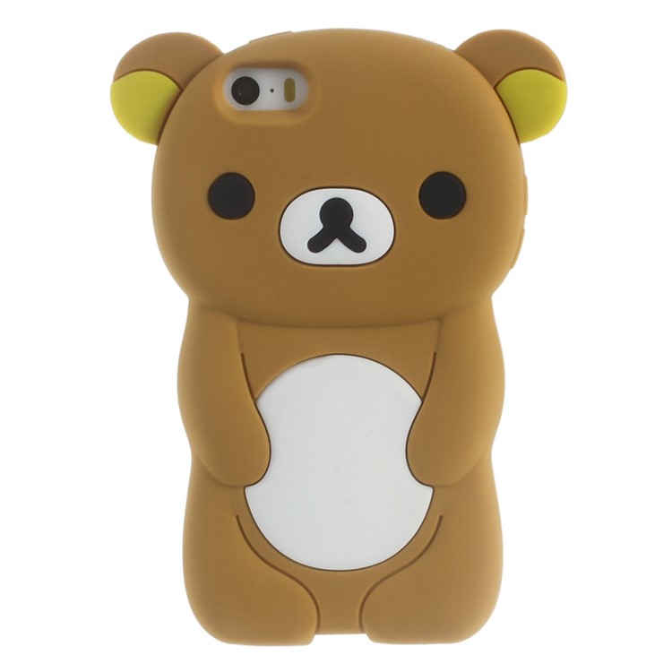 

Cute 3D Rilakkuma Soft Silicone Case for iPhone SE 5s 5 - Brown