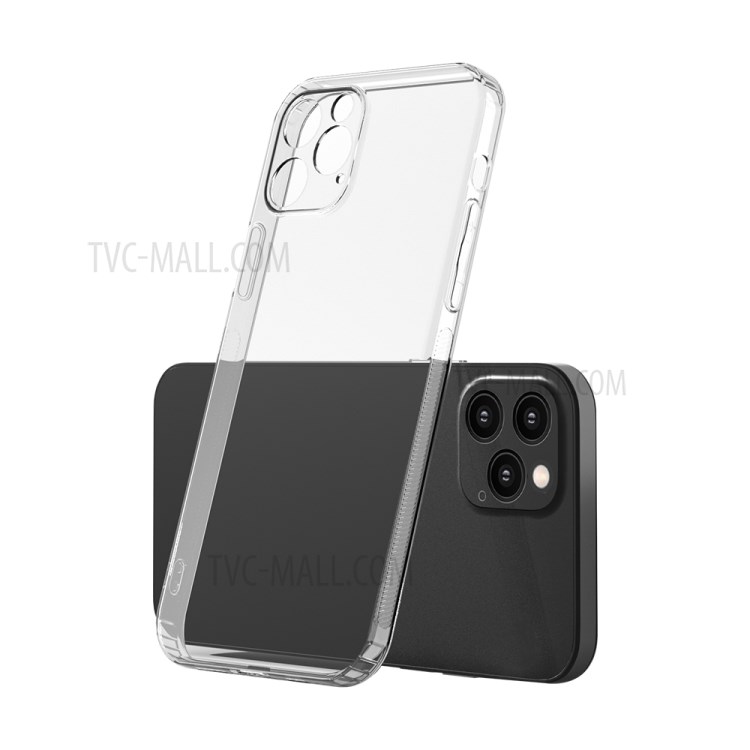 10Pcs/Set Anti-Skid Clear TPU Covers with Non-slip Inner for iPhone 12 Pro Max 6.7 inch-1