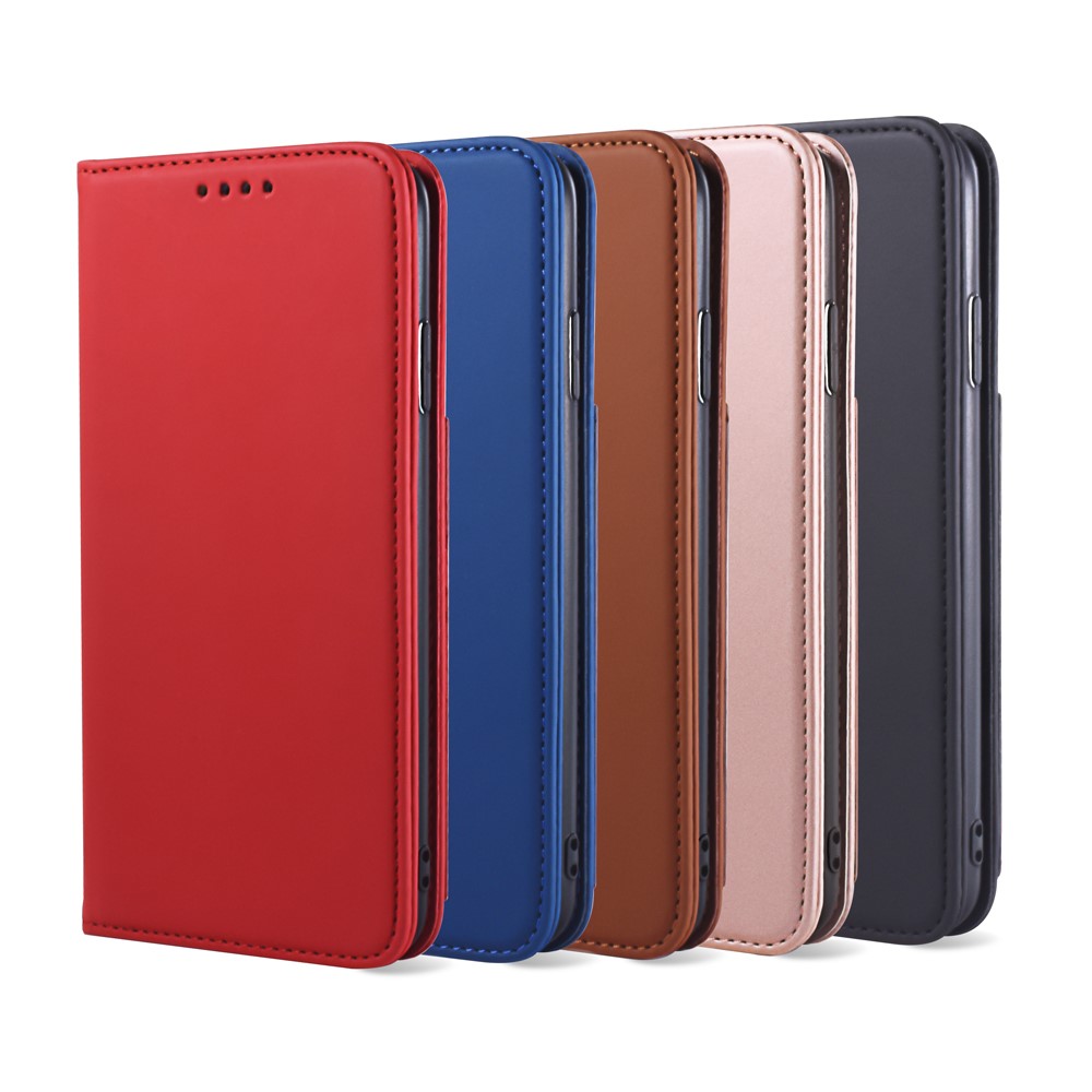 Contacto De Silicona Cubierta De Soporte De La Carpeta De Cuero Líquido Para Iphone XS Max 6,5 Pulgadas - Azul-12