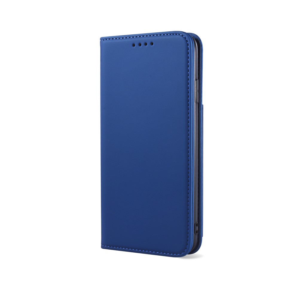 Contacto De Silicona Cubierta De Soporte De La Carpeta De Cuero Líquido Para Iphone XS Max 6,5 Pulgadas - Azul-6