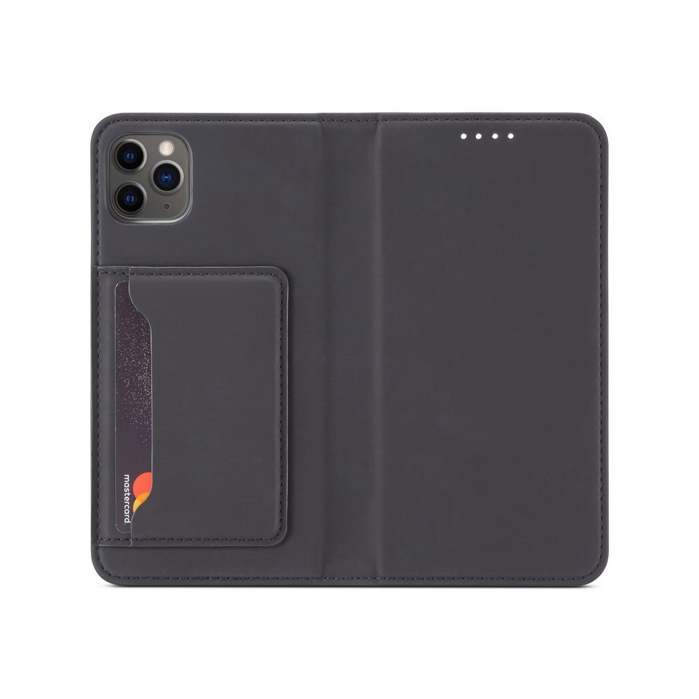 Liquid Silicone Touch Leather Wallet Stand Case for iPhone 11 Pro 5.8 inch - Black-15