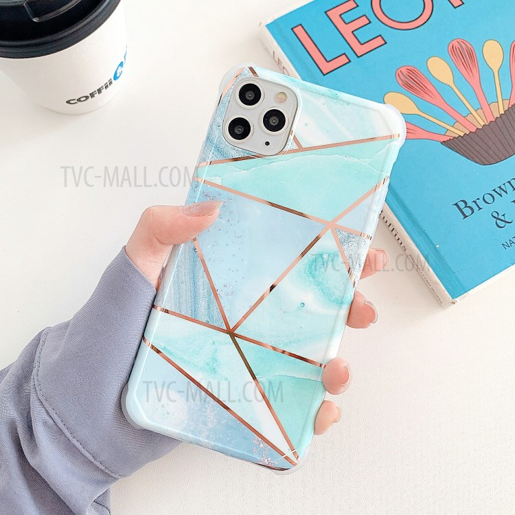 Marble Pattern Electroplating IMD TPU Shock Resistant Case for iPhone 11 Pro 5.8 inch - Style A-1