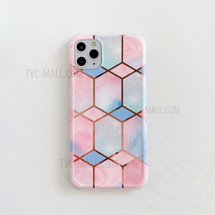 Marble Pattern Electroplating IMD TPU Shock Resistant Cover for iPhone 11 Pro Max 6.5 inch - Style B-2