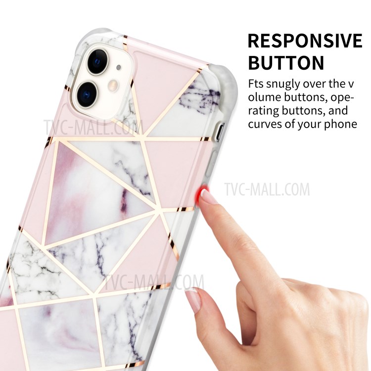 Marble Pattern Electroplating IMD TPU Back Case for iPhone 11 6.1 inch - Style A-2