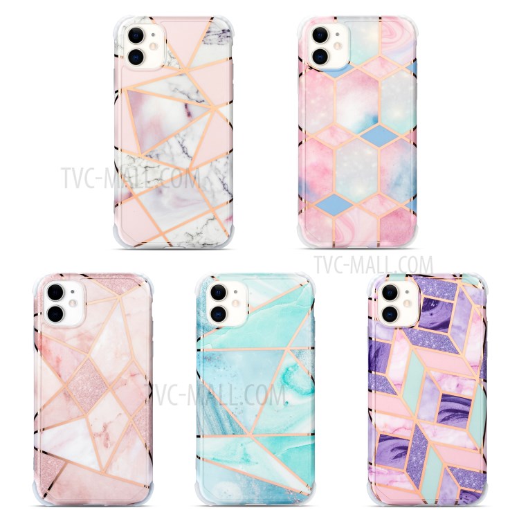 Marble Pattern Electroplating IMD TPU Back Case for iPhone 11 6.1 inch - Style A-9