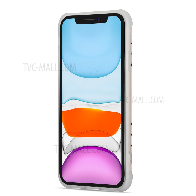 Мрамор Шаблон Гальванических ИМИ ТПУ Задняя Крышка Для Iphone 11 6,1 Дюйма - Стиль C-3