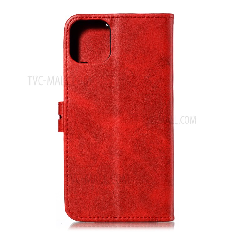 Imprinted Cat Pattern Wallet Leather Stand Case for iPhone 12 Pro Max 6.7 inch - Red-3