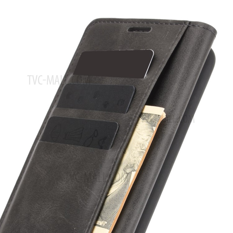 Magnetic Flap Leather Stand Wallet Mobile Phone Case for iPhone 12 5.4 inch - Black-4