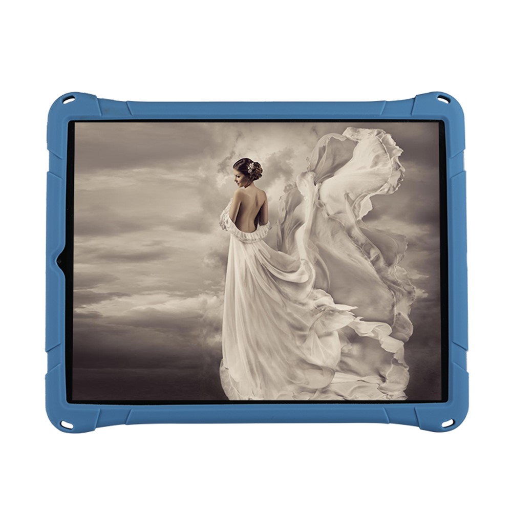 Kickstand PC Soft Silicone Case with Hanging Rope for iPad Pro 12.9-inch (2020) / iPad Pro 12.9-inch (2018) - Blue-3