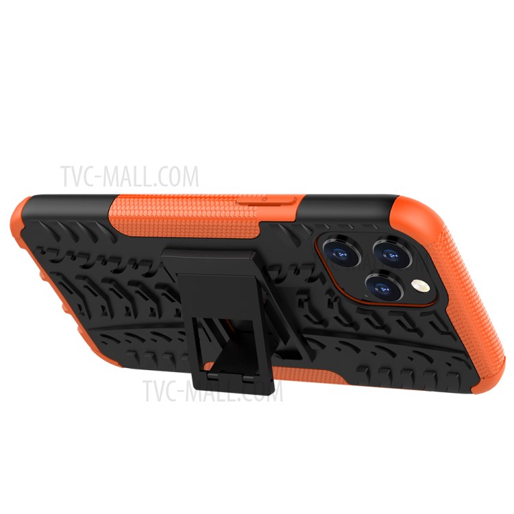 Cool Tyre Hybrid PC + TPU Phone Case with Kickstand for iPhone 12 Pro Max 6.7 inch - Orange-5