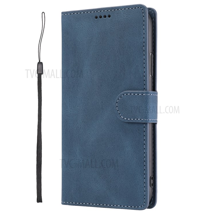 Classic Style Leather Wallet Stand Phone Cover Case for iPhone 11 6.1-inch - Blue-9