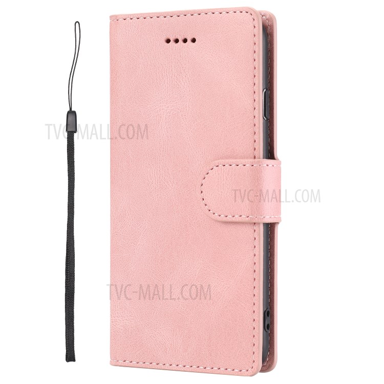 Classic Style Leather Wallet Stand Phone Cover Case for iPhone SE (2nd Generation) / 8 / 7 4.7-inch - Pink-9