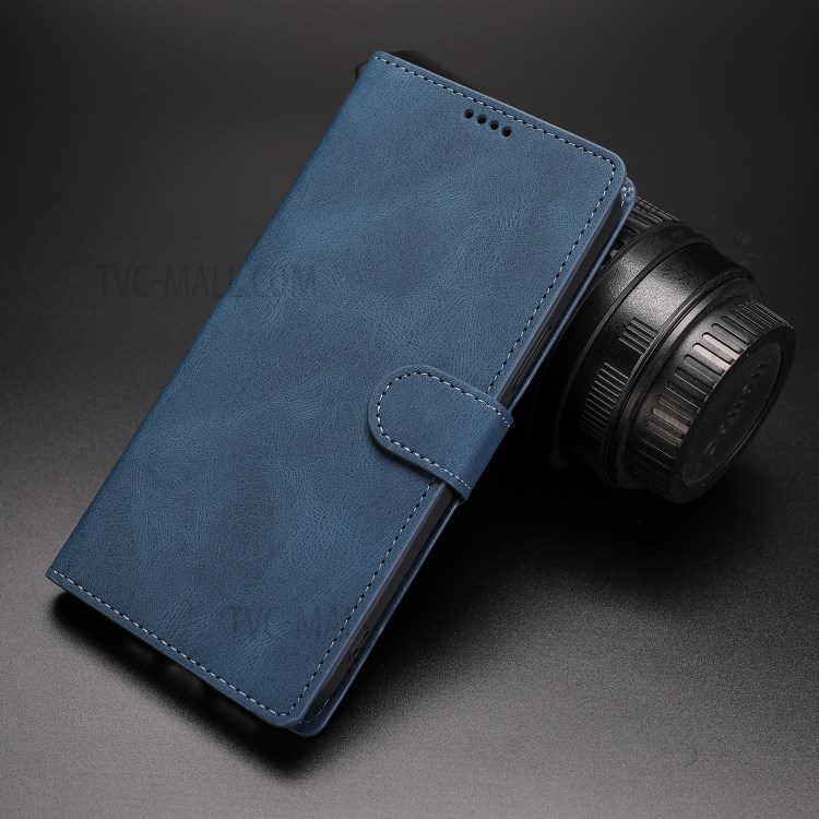 Couverture De Téléphone Stand Portefeuille En Cuir De Style Classique Pour L'iphone Se (2ème Génération) / 8 / 7 4,7 Pouces - Bleu-14
