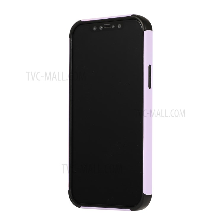 Hybrid Cover Finger Ring Kickstand TPU + PC Shell for iPhone 12 Pro Max 6.7 inch - Purple-2