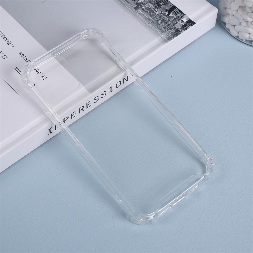 Drop-proof Clear Acrylic Back + TPU Edge Hybrid Cover for iPhone 12 mini - Transparent-1