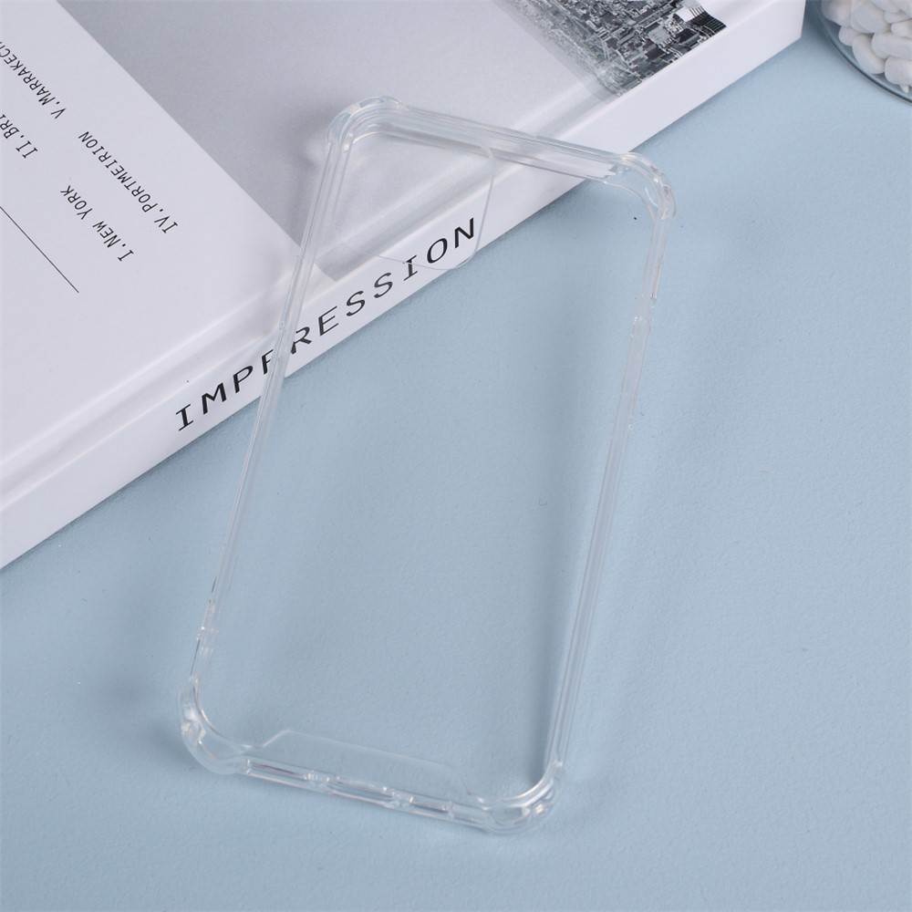 Drop-prova Clara Acrílica Traseira + Tampa Híbrida De Borda Tpu Para Iphone 12 Mini - Transparente