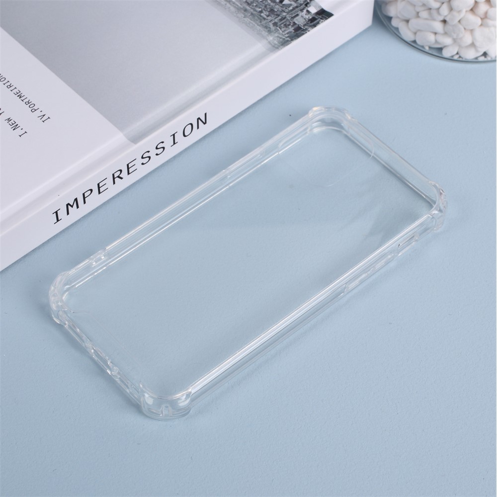 Drop-prova Clara Acrílica Traseira + Tampa Híbrida De Borda Tpu Para Iphone 12 Mini - Transparente