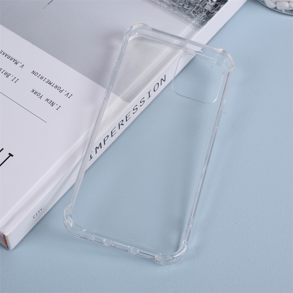 Drop-proof Clear Acrylic Back + TPU Edge Hybrid Cover for iPhone 12 mini - Transparent-5