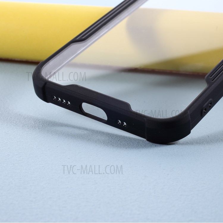 Bi-color Acrylic + TPU Hybrid Shockproof Cover for iPhone 12 mini - Black-3