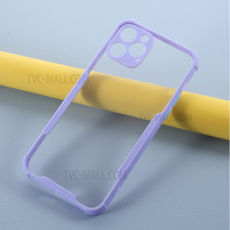 Bi-color TPU + Acrylic Anti-drop Shell for iPhone 12 Pro Max 6.7 inch - Purple-2