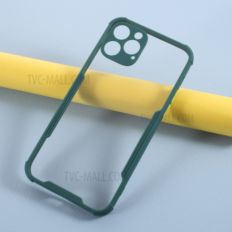 Cassa Del Telefono Bi-colore TPU + Acrilico Anti-goccia Per L'iphone 12 Pro / 12 Max 6,1 Pollici - Verde Nerastro-2