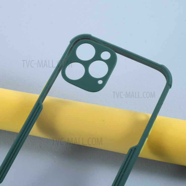 Cassa Del Telefono Bi-colore TPU + Acrilico Anti-goccia Per L'iphone 12 Pro / 12 Max 6,1 Pollici - Verde Nerastro-3