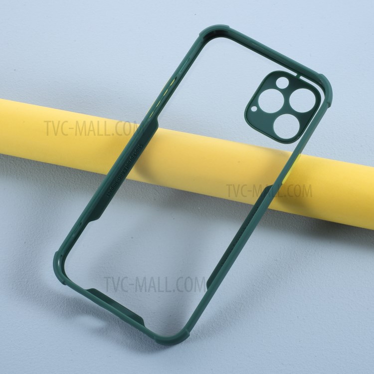 Cassa Del Telefono Bi-colore TPU + Acrilico Anti-goccia Per L'iphone 12 Pro / 12 Max 6,1 Pollici - Verde Nerastro-6