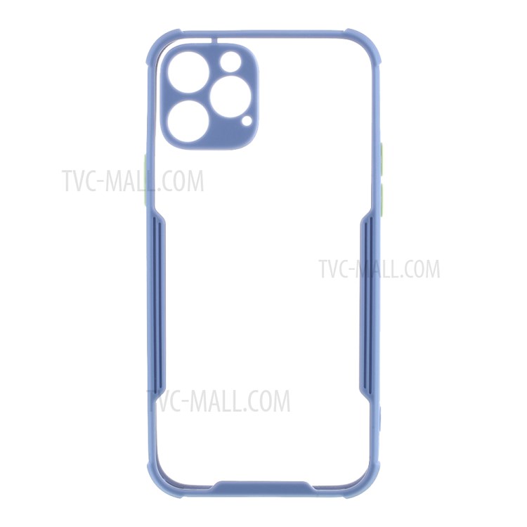 Bi-color TPU + Acrylic Anti-drop Phone Case for iPhone 12 Pro/12 - Blue-1