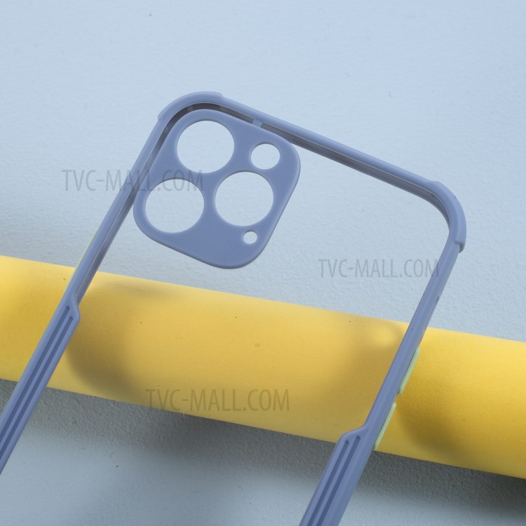 Bi-color TPU + Acrylic Anti-drop Phone Case for iPhone 12 Pro/12 - Blue-2