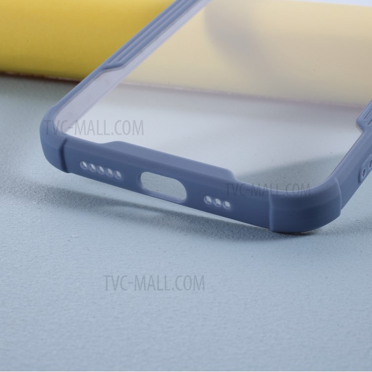 Bi-color TPU + Acrylic Anti-drop Phone Case for iPhone 12 Pro/12 - Blue-3