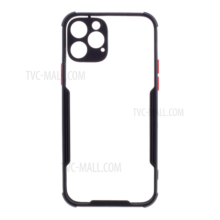Bi-color TPU + Acrylic Anti-drop Phone Case for iPhone 12 Pro/12 - Black-1